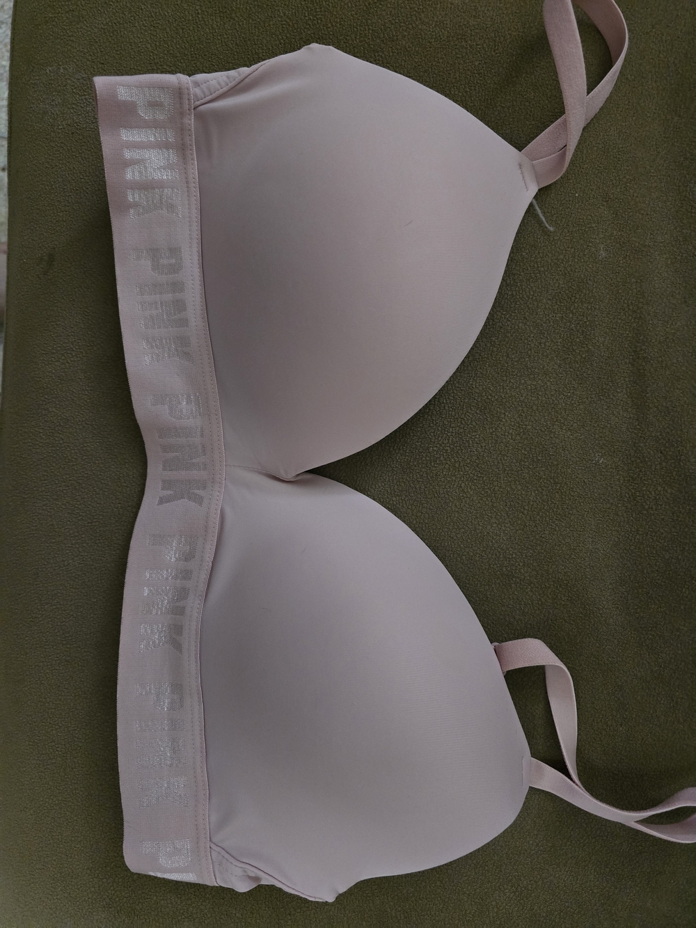 PINK Victoria's Secret Light Pink Seamless Padded Bra